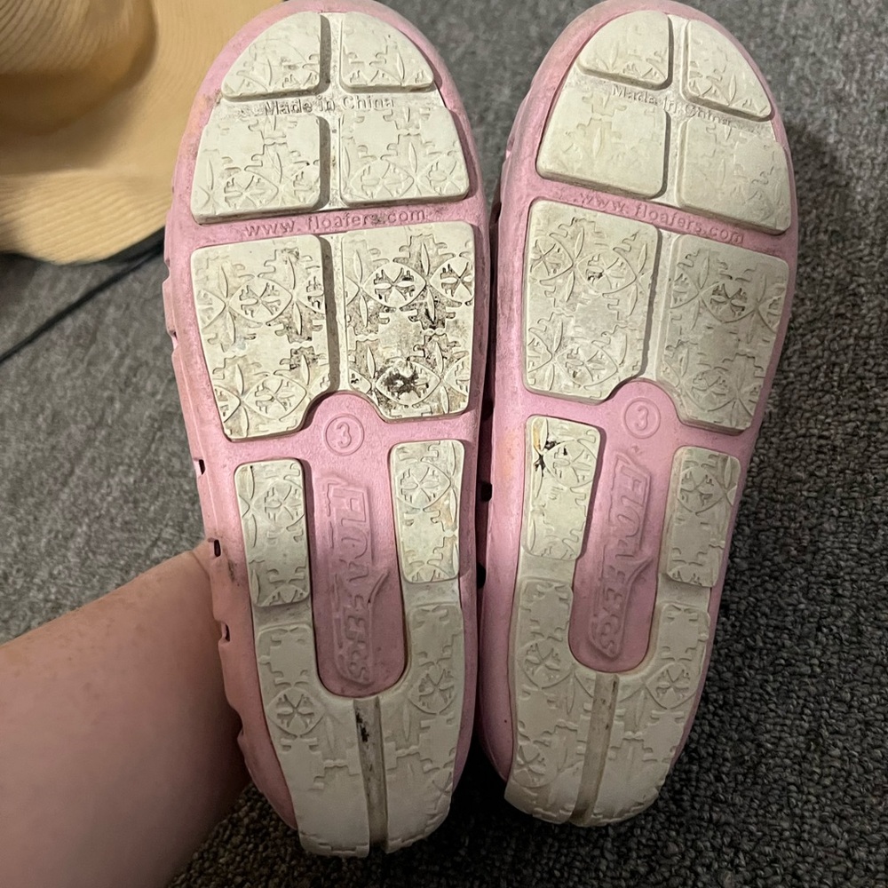 Floafers Girls Loafer Pink Size 3 Outdoor Waterproof Sandal - Picture 5 of 6